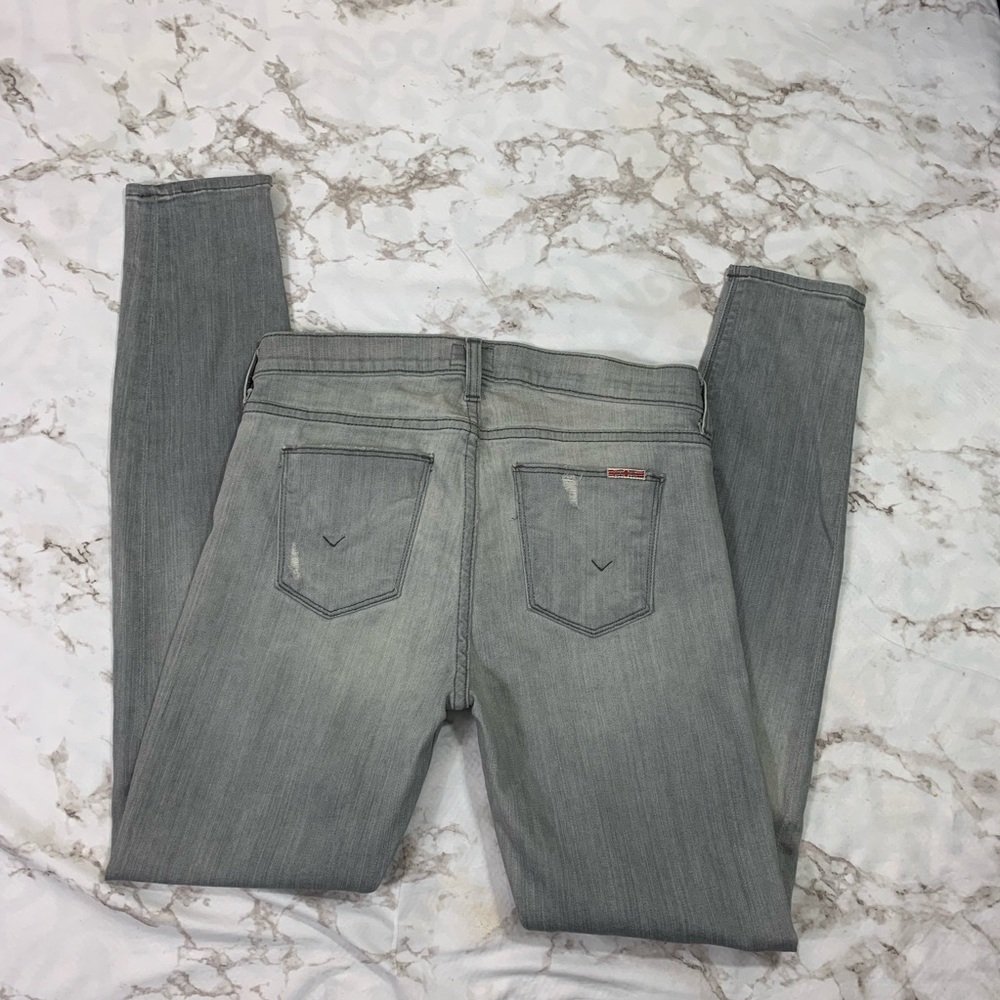 Hudson Nico Super Skinny Mid Rise Ripped Jeans - Picture 4 of 4